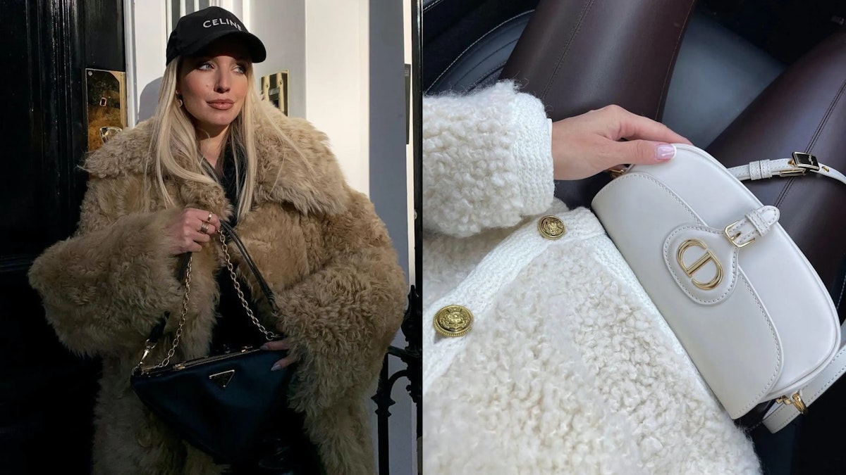 Triomphe fur lined sales coat