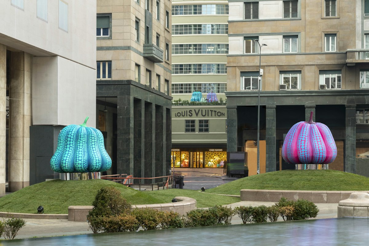 Louis Vuitton brings the art of Yayoi Kusama to Milan during men