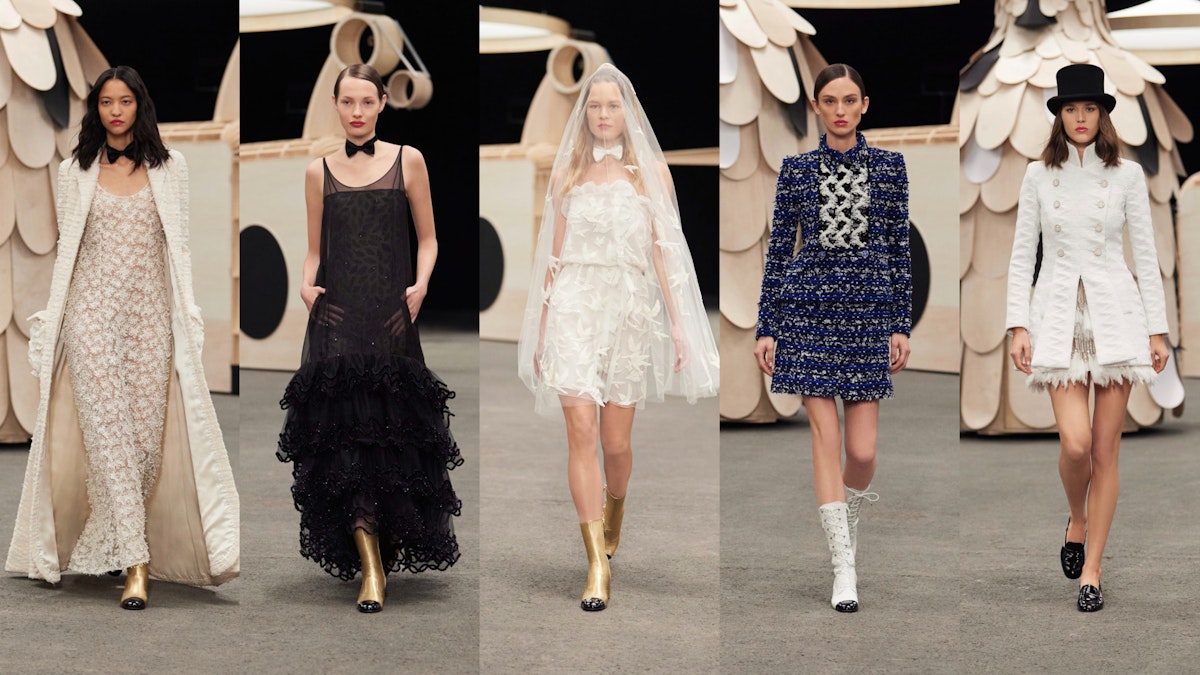 In the Chanel haute couture collection, there is a parade of fairies and  an enchanting