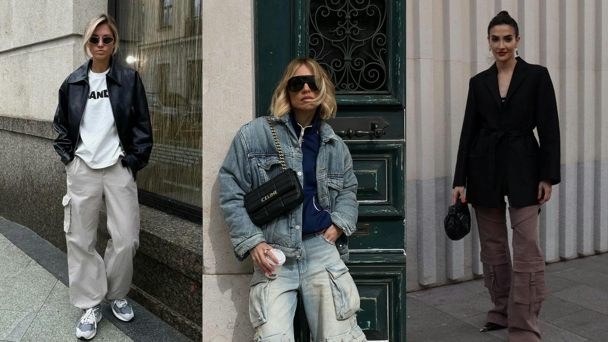 What do Instagram fashionistas pair cargo pants with?
