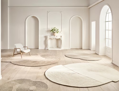 Interior Design: Asymmetrical Rug Trend