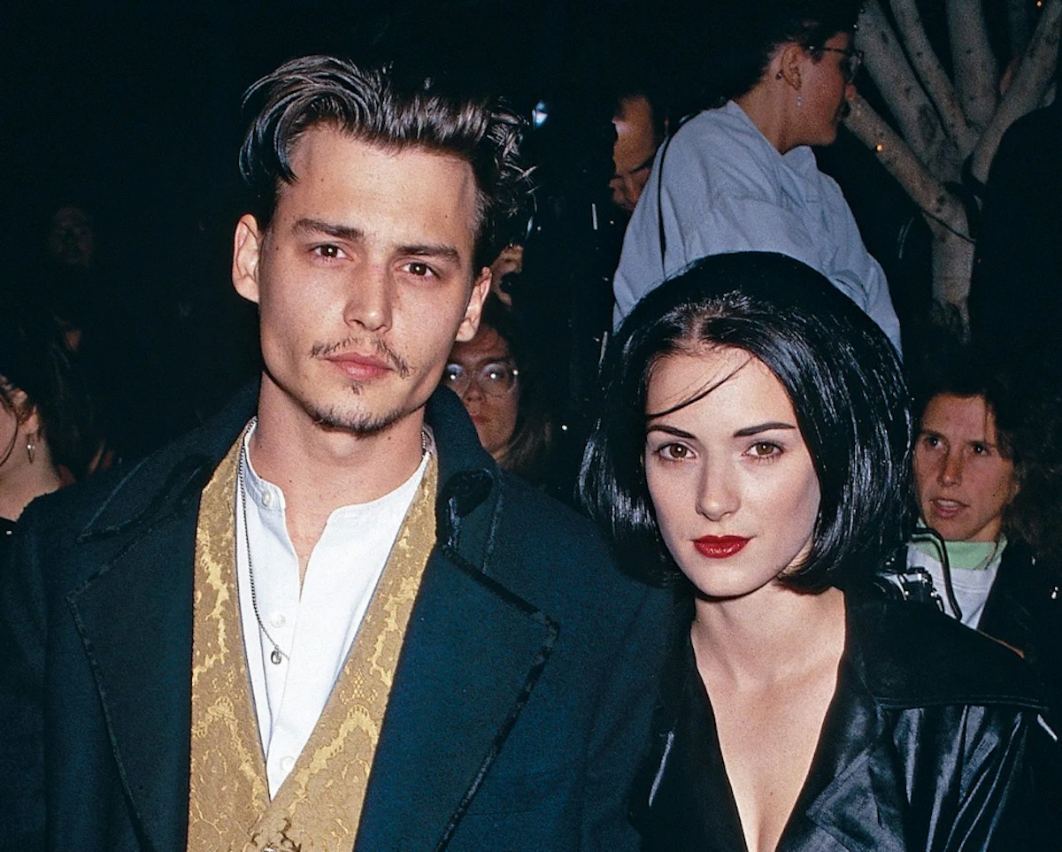 11 iconic power-couples of the 90s - Johnny Depp, Winona Rider, Bratt Pitt