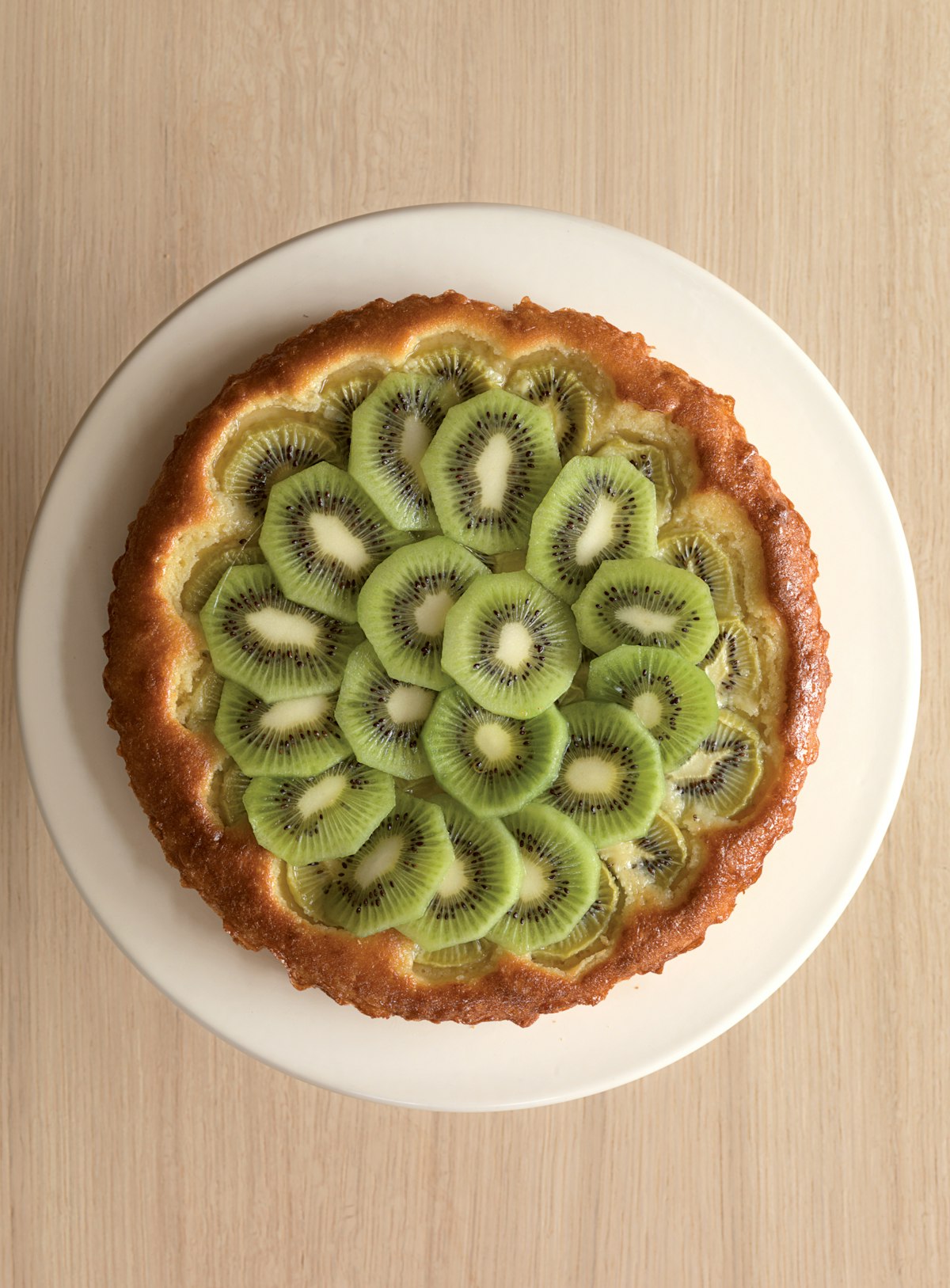 The recipe for spanish kiwi tart - Tarta Borracha
