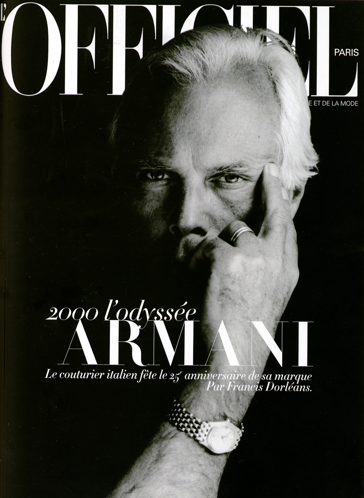 Giorgio Armani's 90 years in the archives of L'OFFICIEL