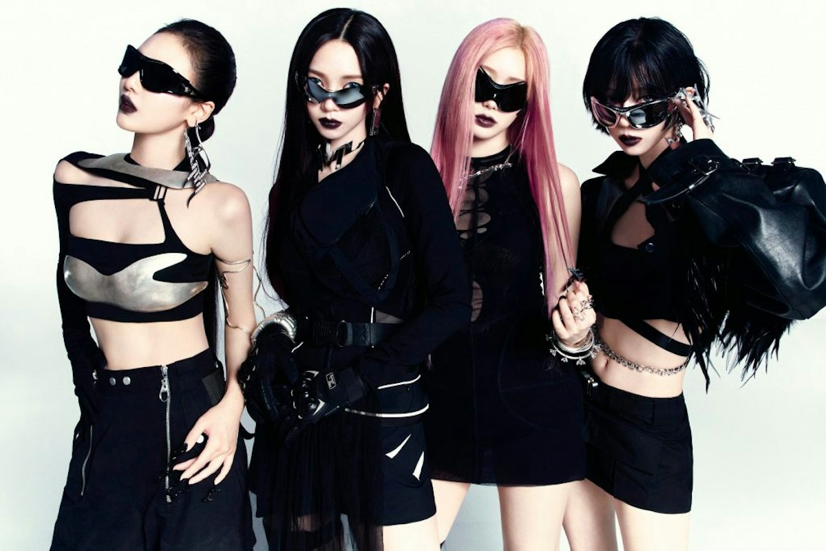 Futuristic fashion style in aespa's newly released mini album 