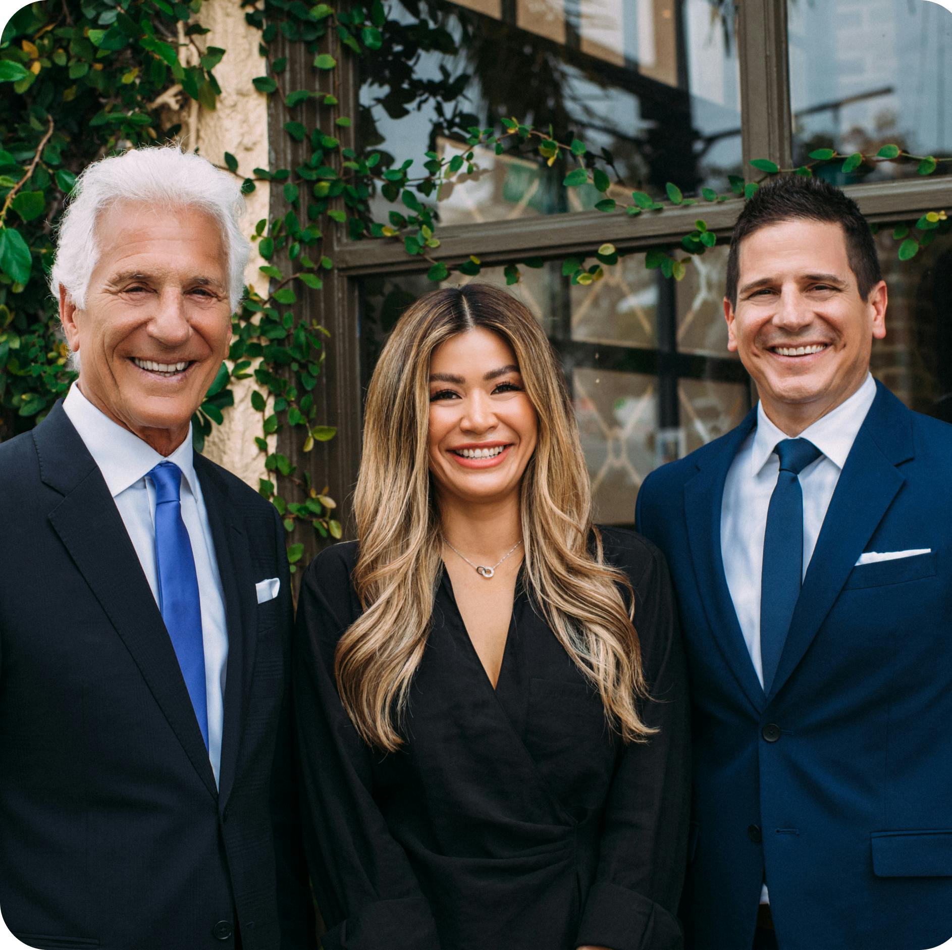 Greco family smiling.