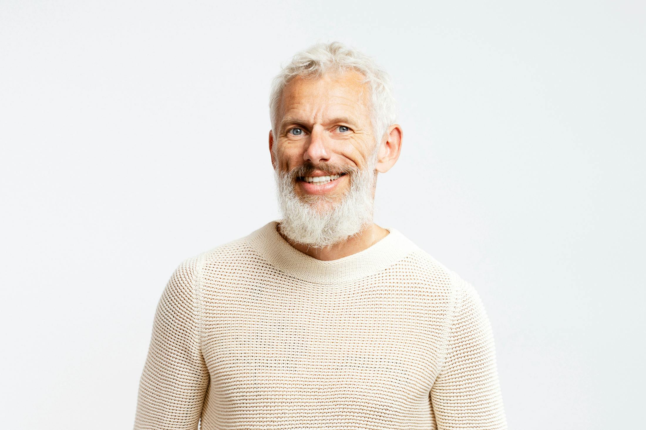 man with full head of hair