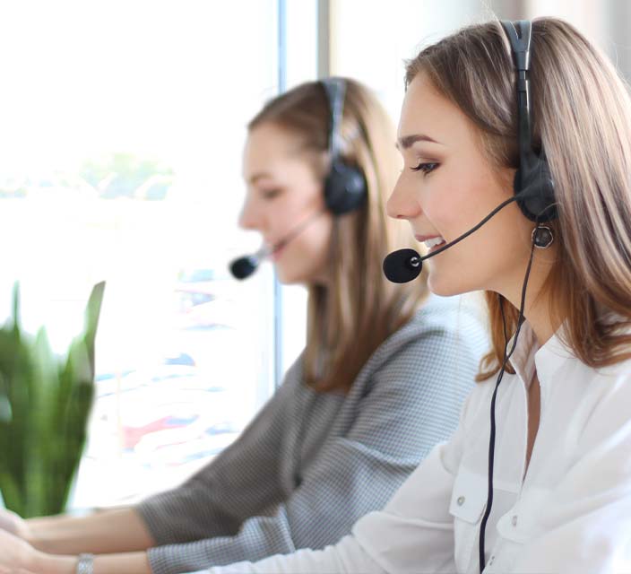 Female working on the phone 