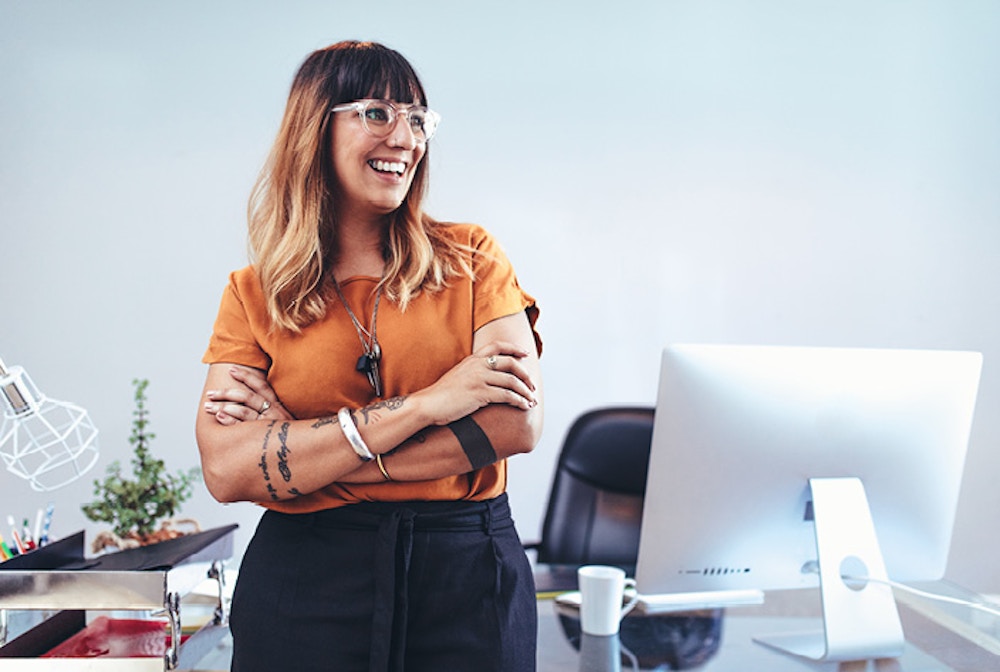 Smiling Successful Woman