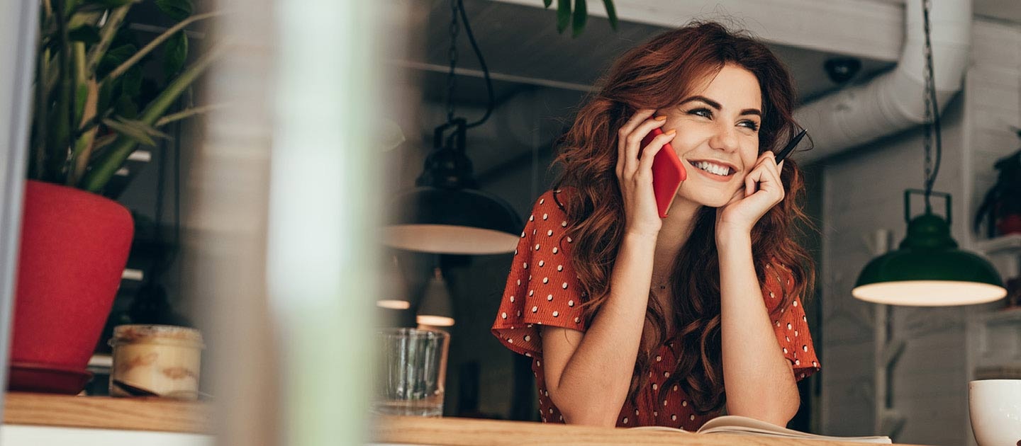 Woman on phone