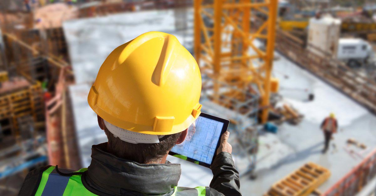 Project manager working at a construction site