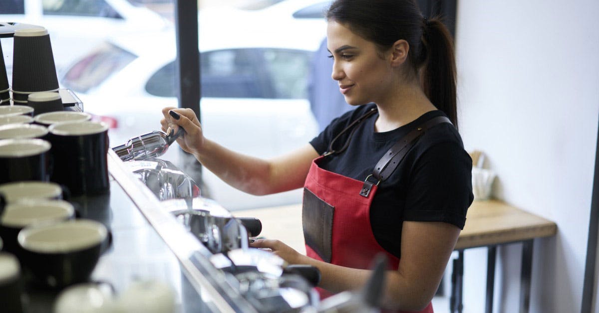 female barista
