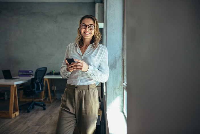 Business woman in office