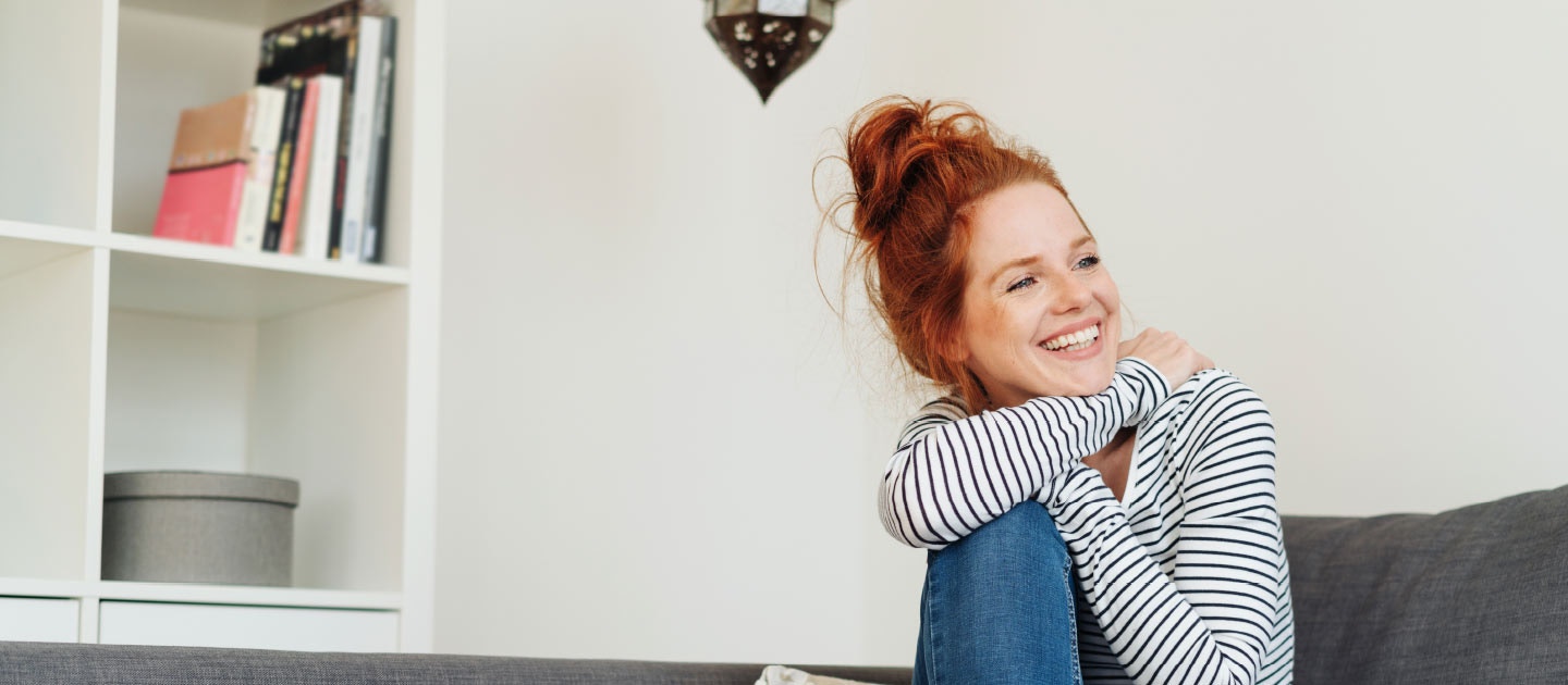 Woman smiling