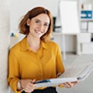 Woman at a desk