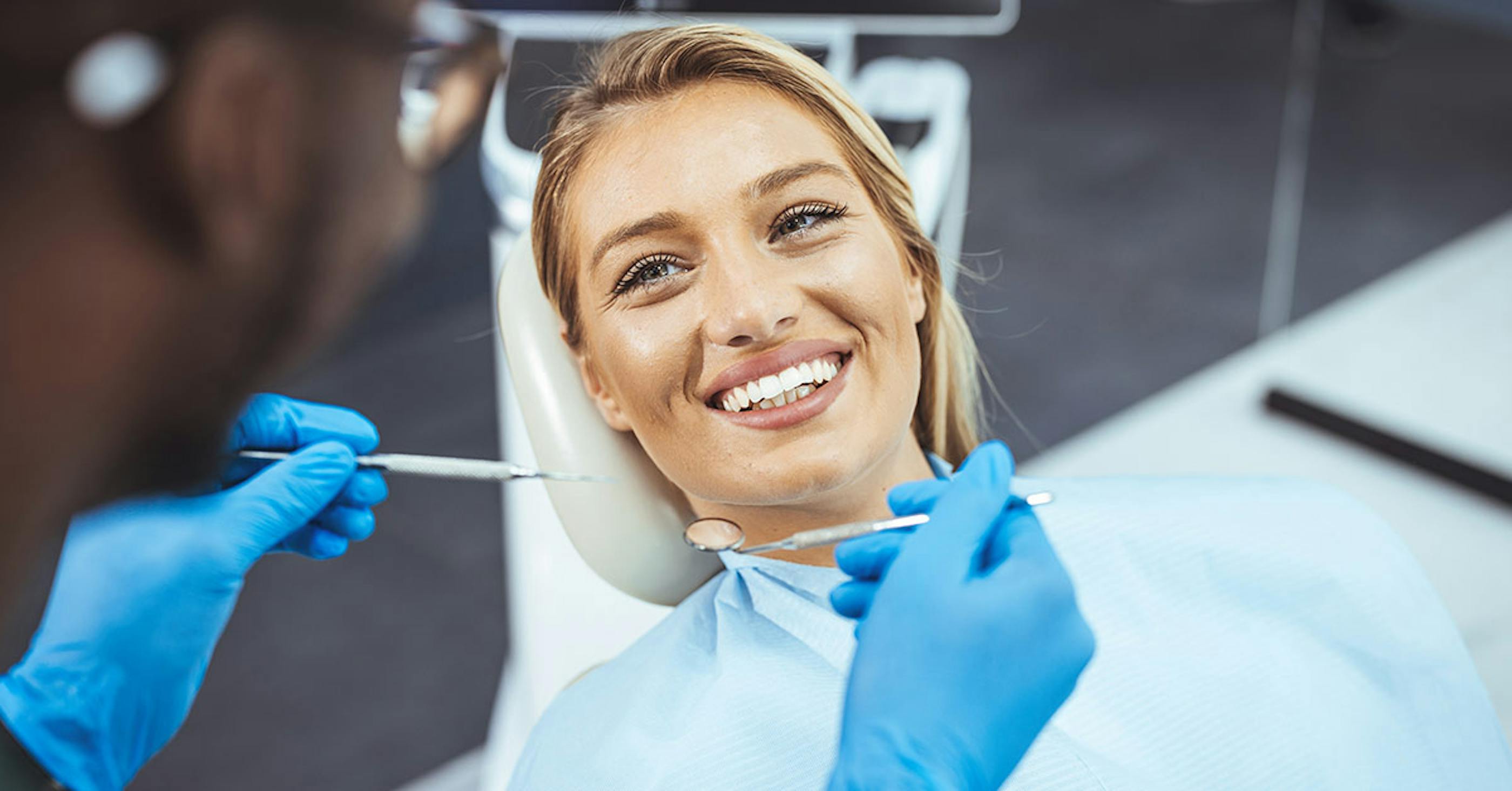 smiling dental patient