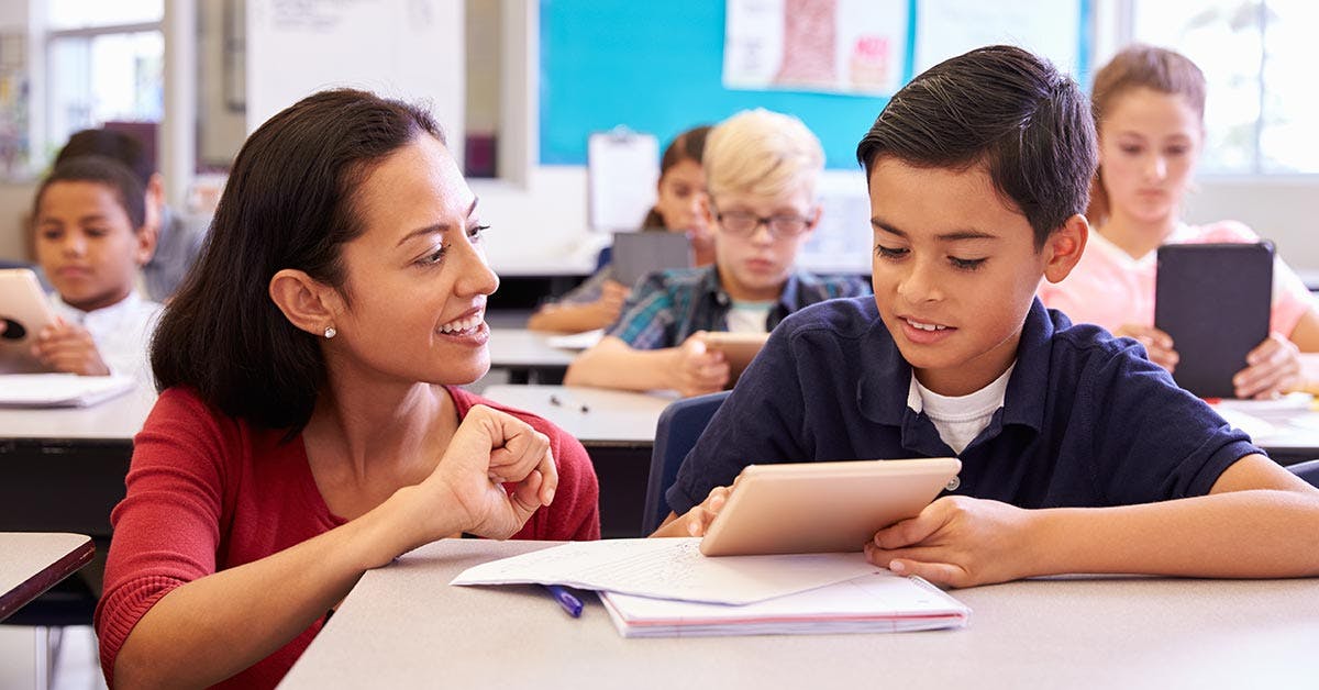 Teacher Aide and Student