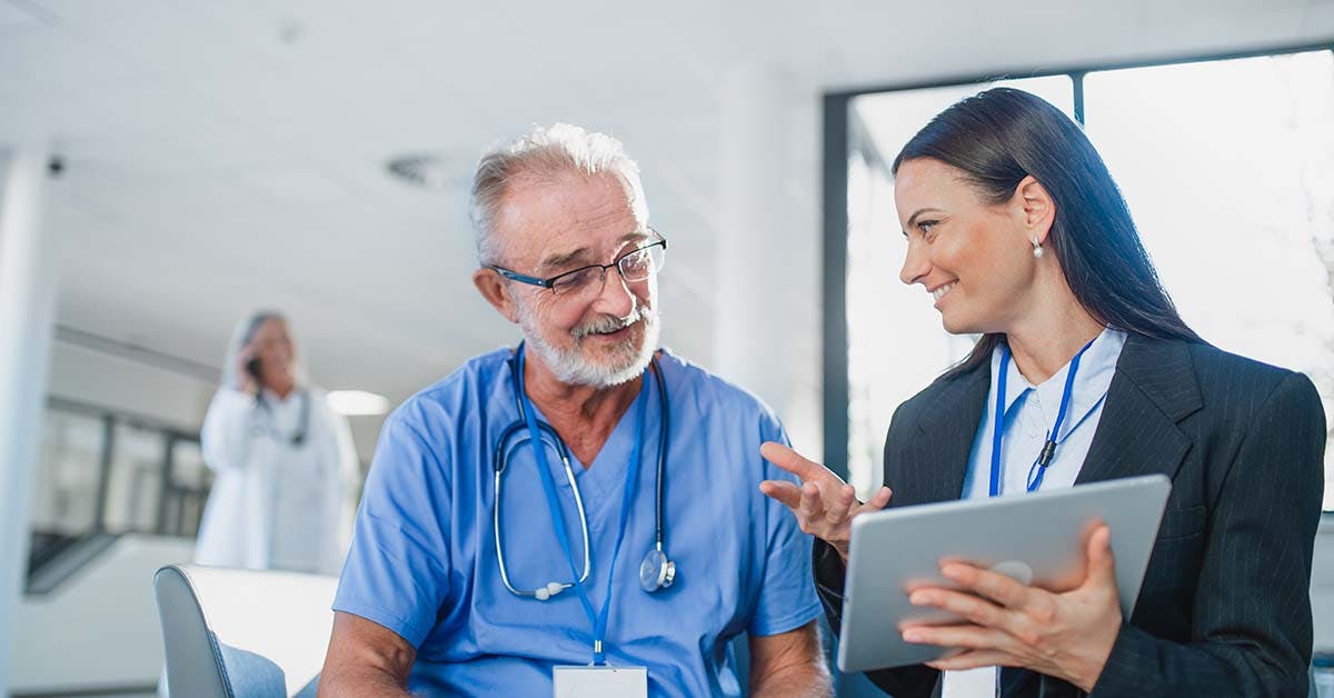 health admin and doctor