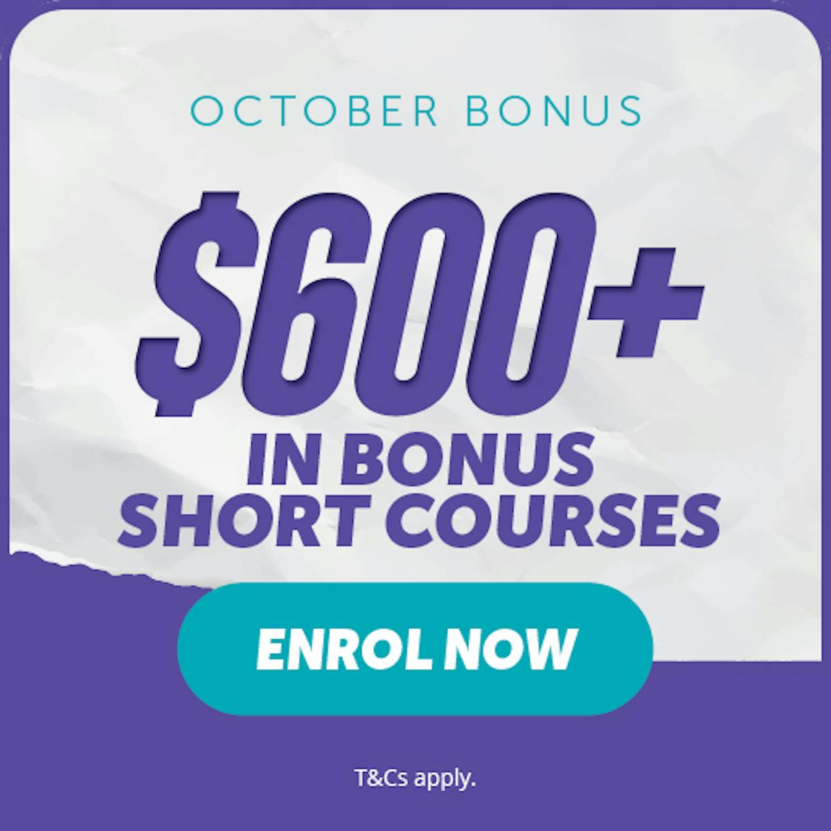 October Short Courses Banner Mobile