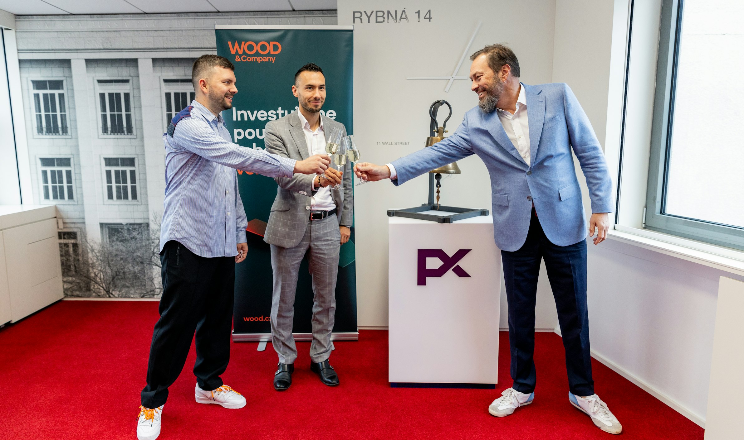 Proběhlo slavnostní zvonění a FOOTSHOP dokončil svůj vstup na BCPP prostřednictvím WOOD SPAC One