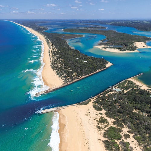 gippsland lakes ninety mile beach east gippsland view from above