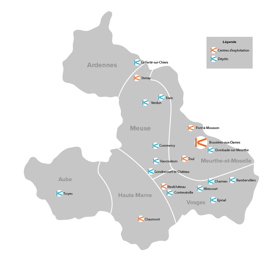 Cartographie Keolis Sud Lorraine