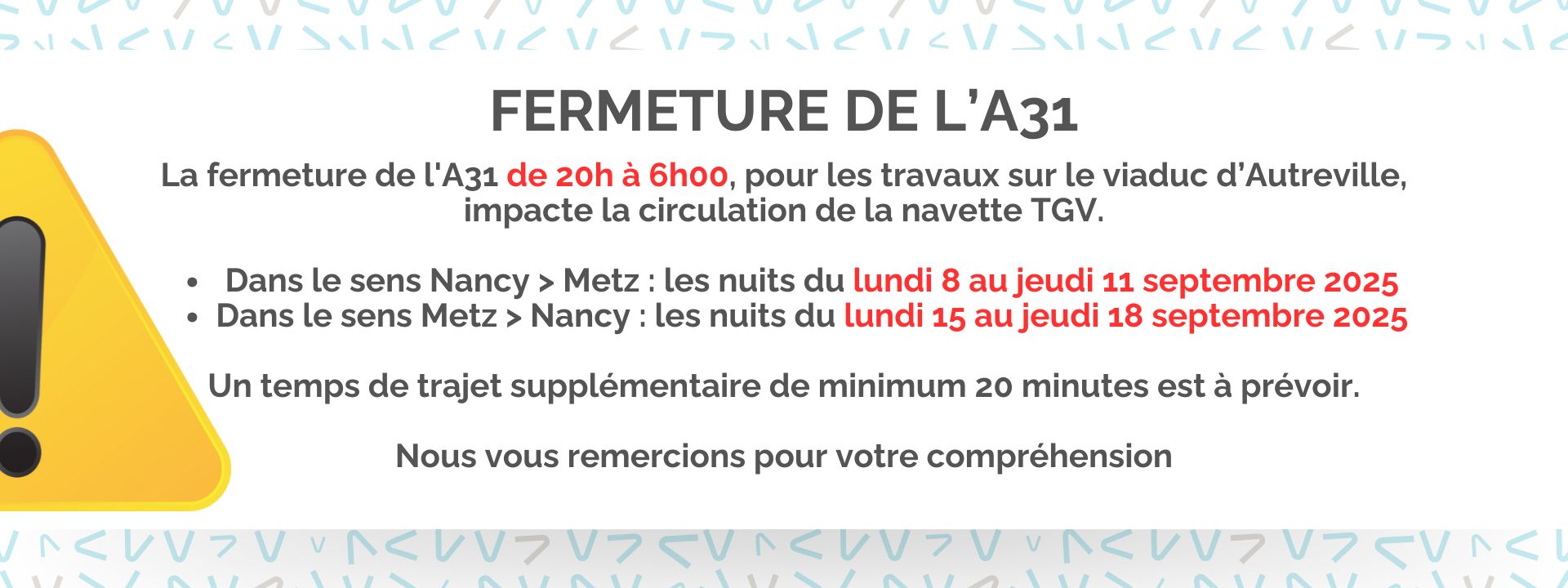 Fermeture A31