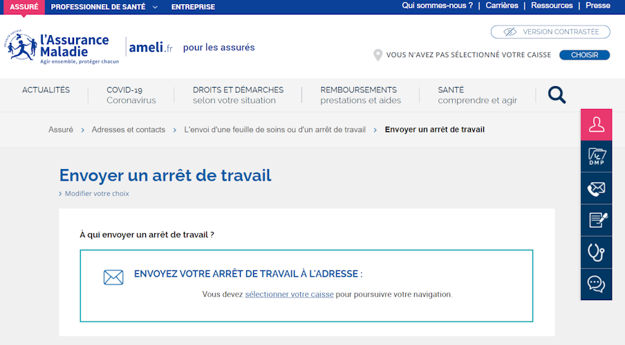 Où envoyer votre arrêt de travail ? Ekie