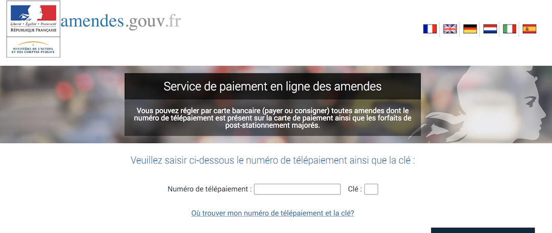 payer une amende sur amendes.gouv.fr