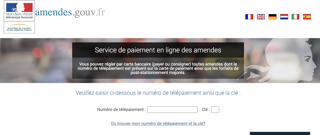 payer une amende sur amendes.gouv.fr 