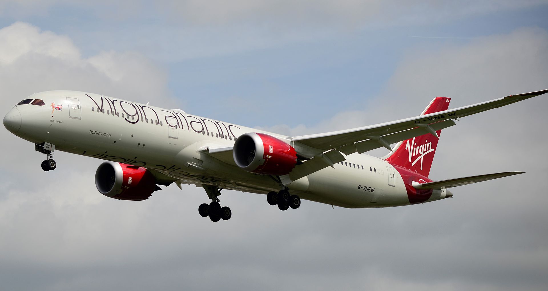 Cette image représente un avion Virgin Atlantic Airways qui a été retardé et dont les passagers se demandent s'il peuvent obtenir une indemnisation.