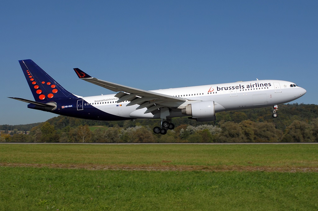 l'image représente un vol Brussels Airlines retardé
