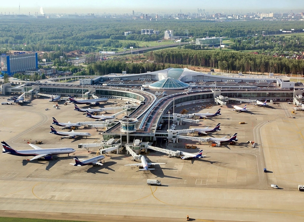 Cette image représente l'aéroport de Moscou-Sheremetyevo (Russie), qui est le 11e plus grand aéroport en Europe. 