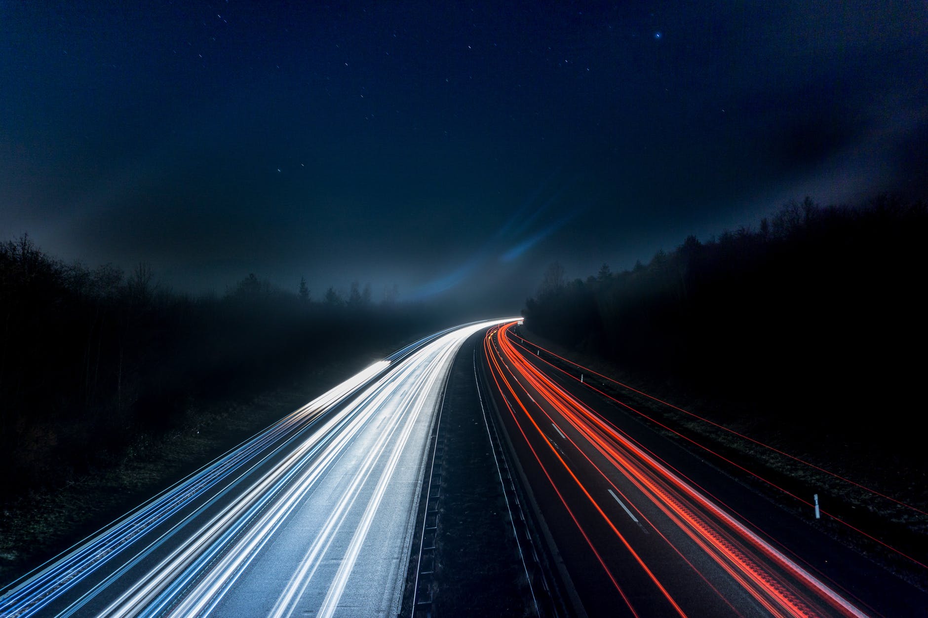 autoroute la nuit