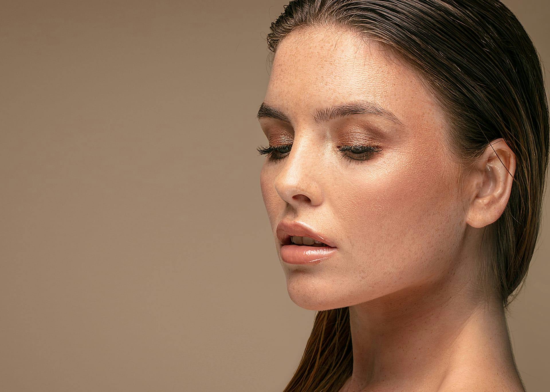 Closeup of a woman's face highlighting Juvederm Ultra in Southlake.