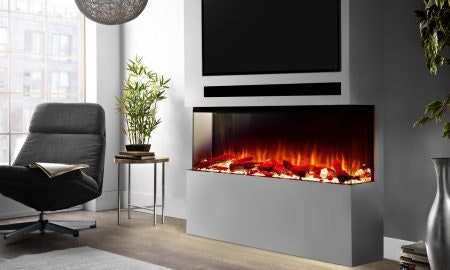 Autumn Nights with a New Electric fireplace and Media Centre