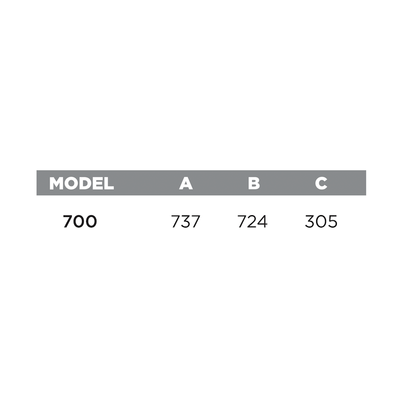 Pano 700 Dimensions