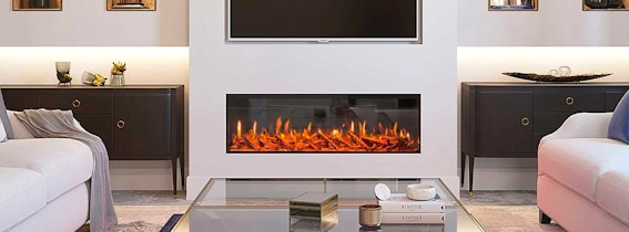linear fireplace