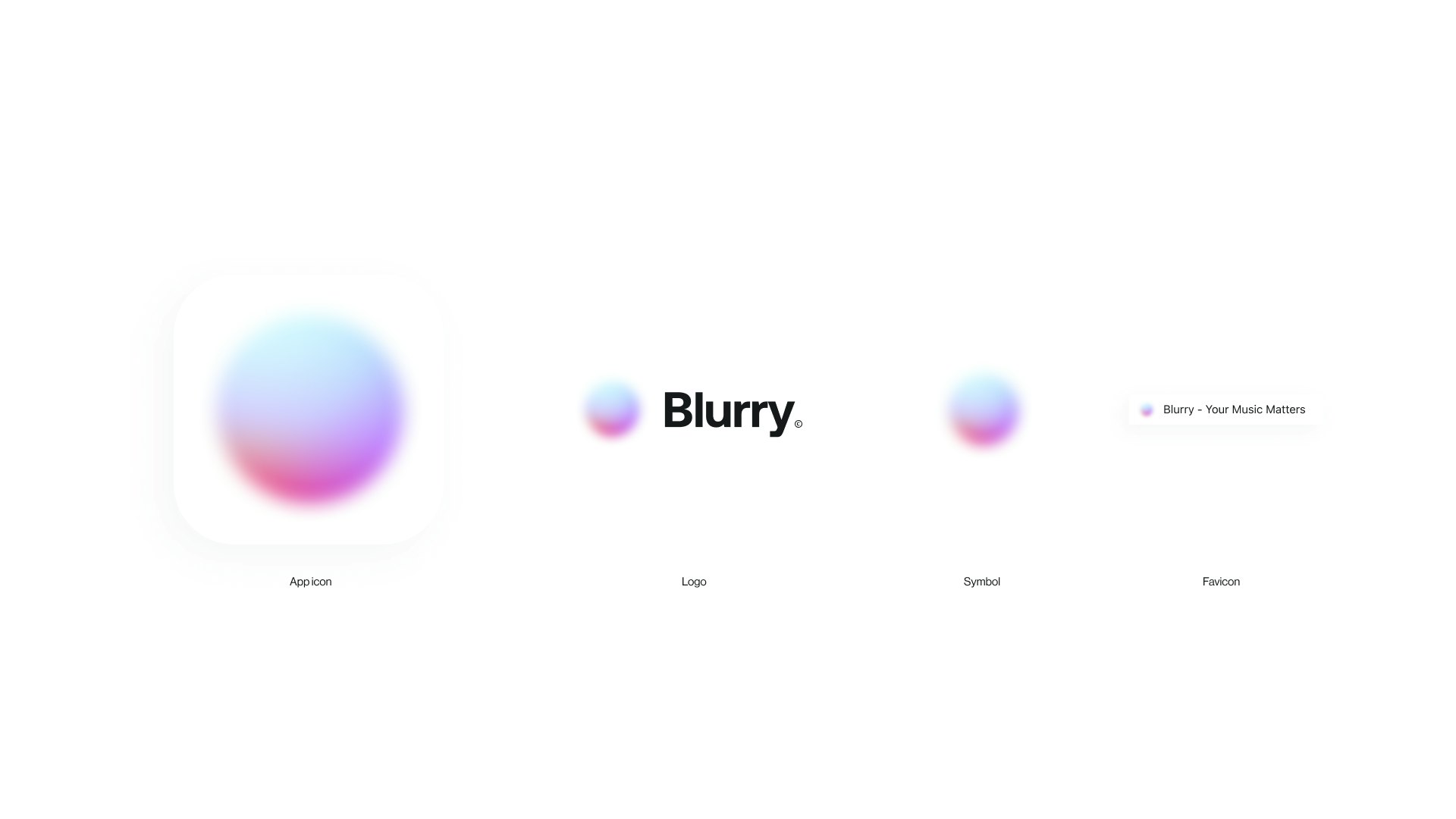 Image with the Blurry logo icons