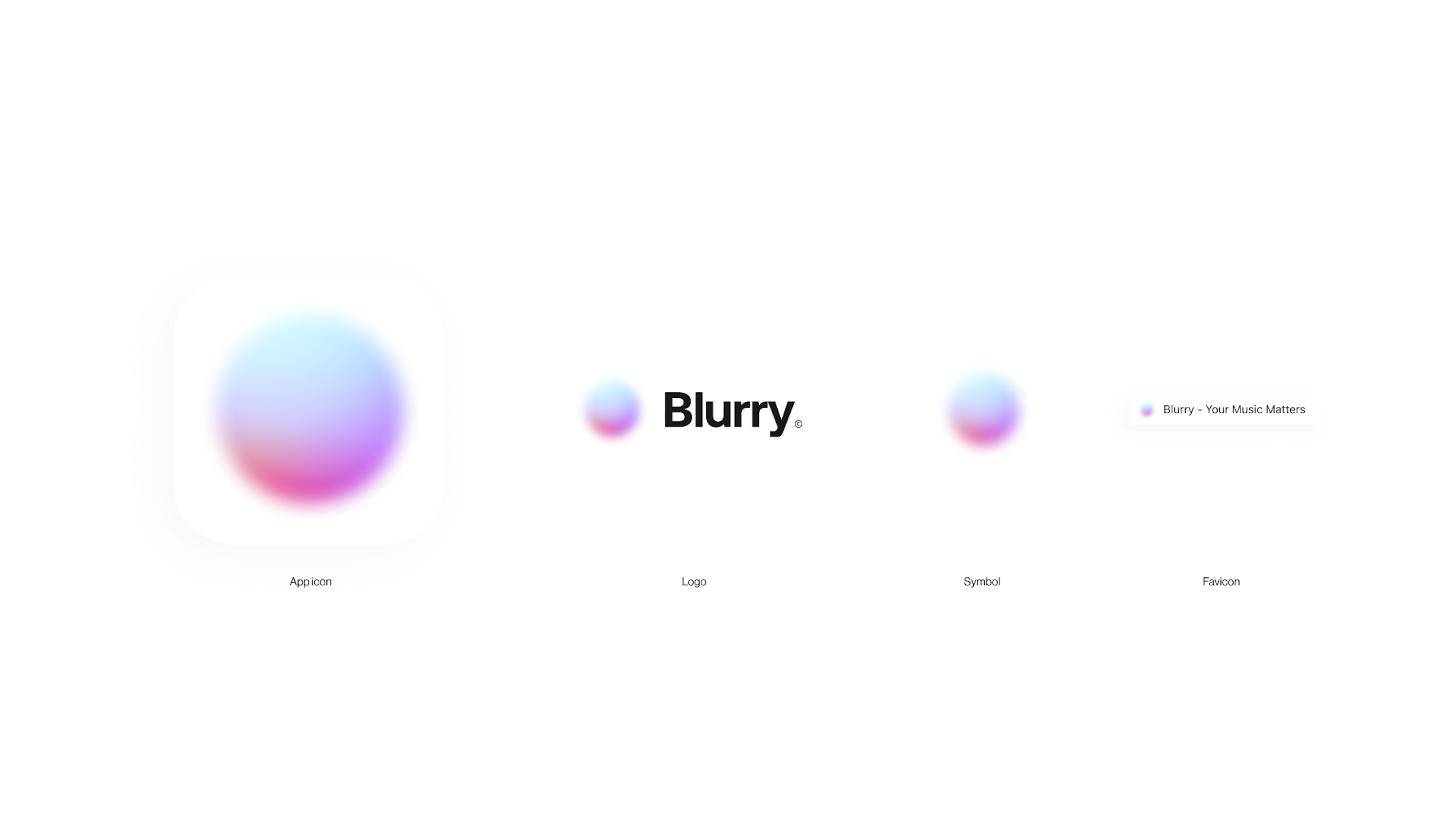 Image with the Blurry logo icons