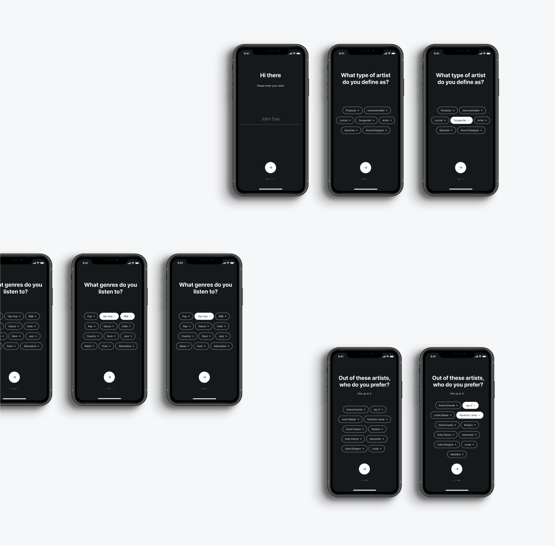 Image of phones with the Blurry platform
