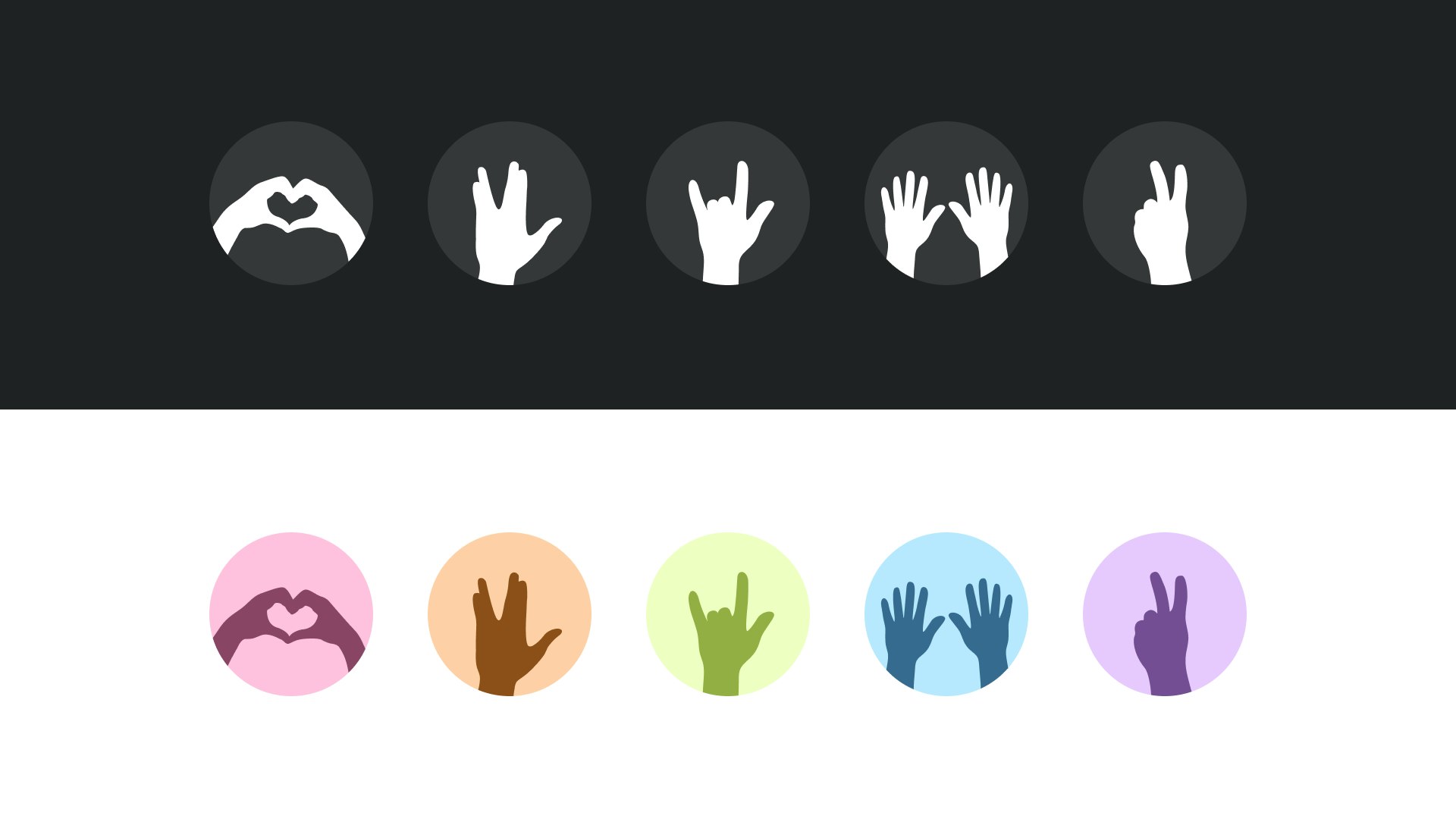 Image of Blurry platform icons