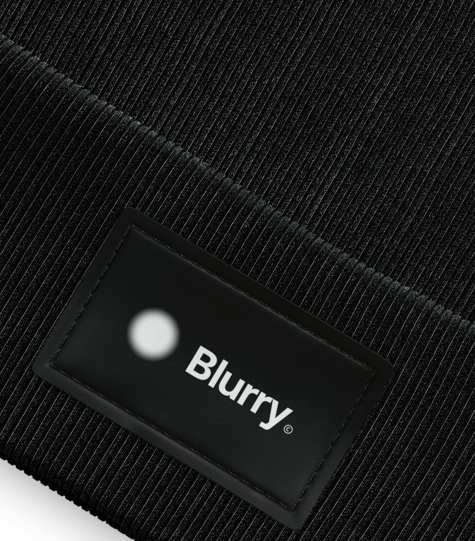 Closeup image of Blurry hat