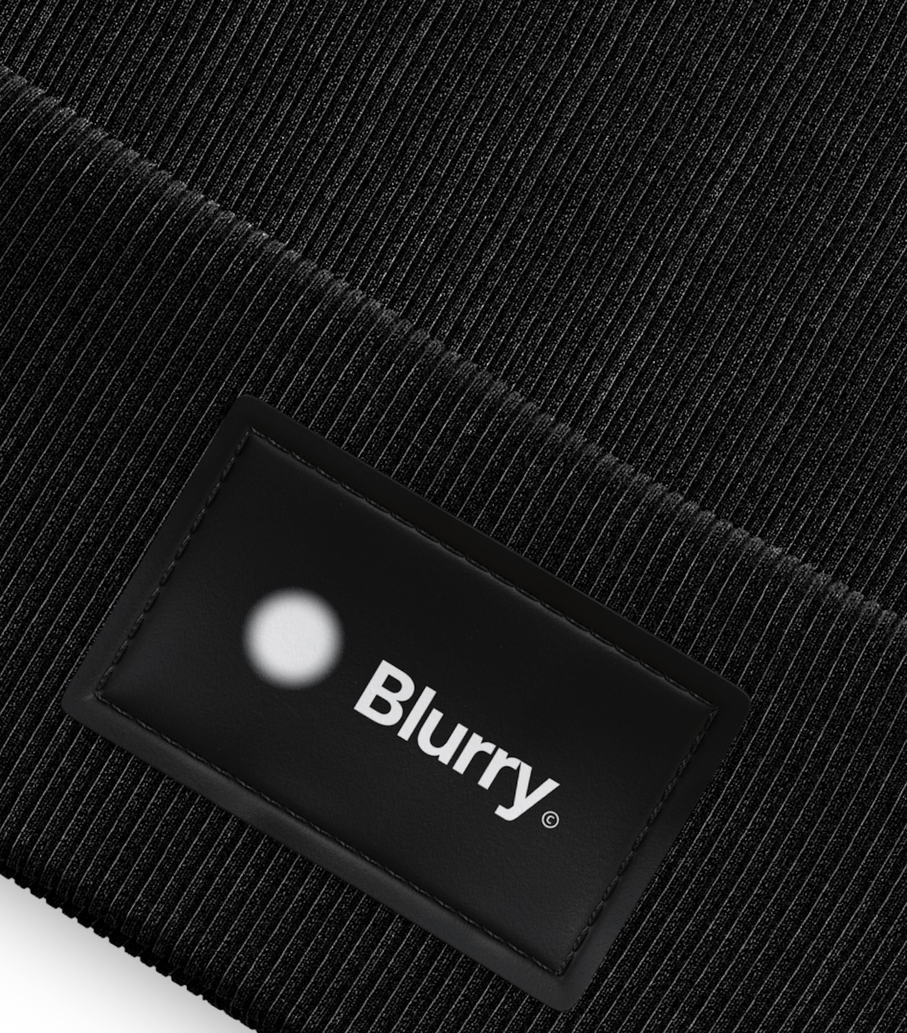 Closeup image of Blurry hat