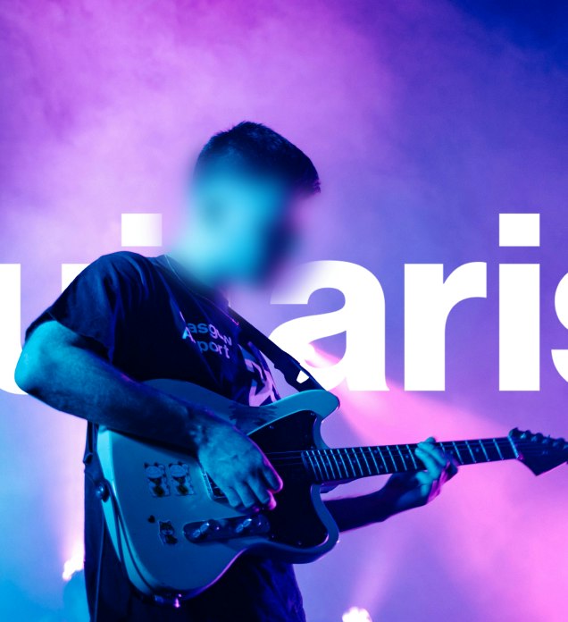 man playing guitar