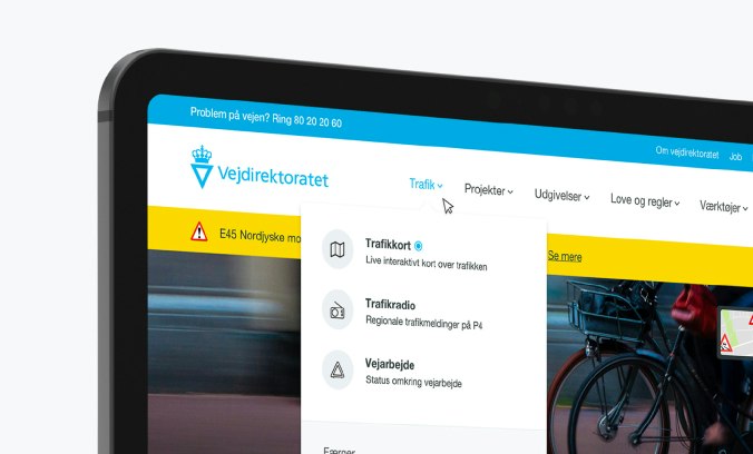 New website for Vejdirektoratet