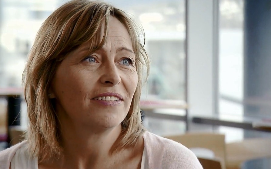 Barbro Nielsen Lund, vant i Lotto. Stiller opp i Fabelaktiv-reportasje
