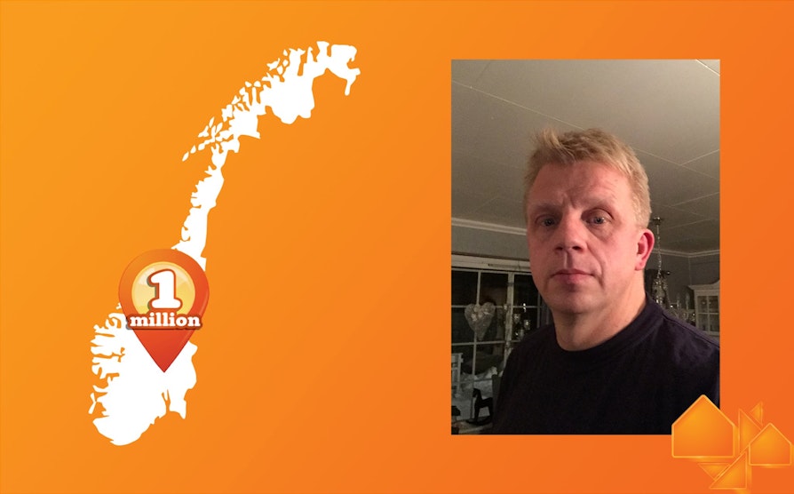 Atle Liom (44) fra Dokka i Oppland ble 1,1 millioner kroner rikere da han vant i Nabolaget 12. februar 2016.