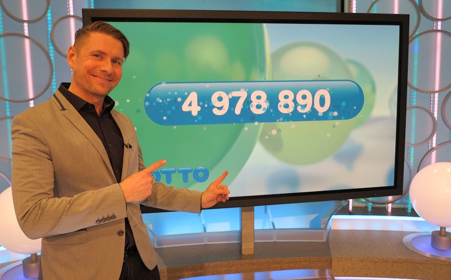Reidar Buskenes, VikingLotto, 06.04.16, en norsk og en finsk vinner, programleder