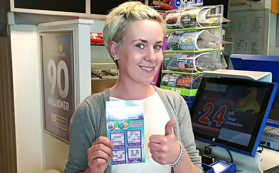 LInn-Therese Strømsodd (29) fra Sokna i Buskerud vant 500.000 kroner på BingoFlax mandag 28.juni 2016.